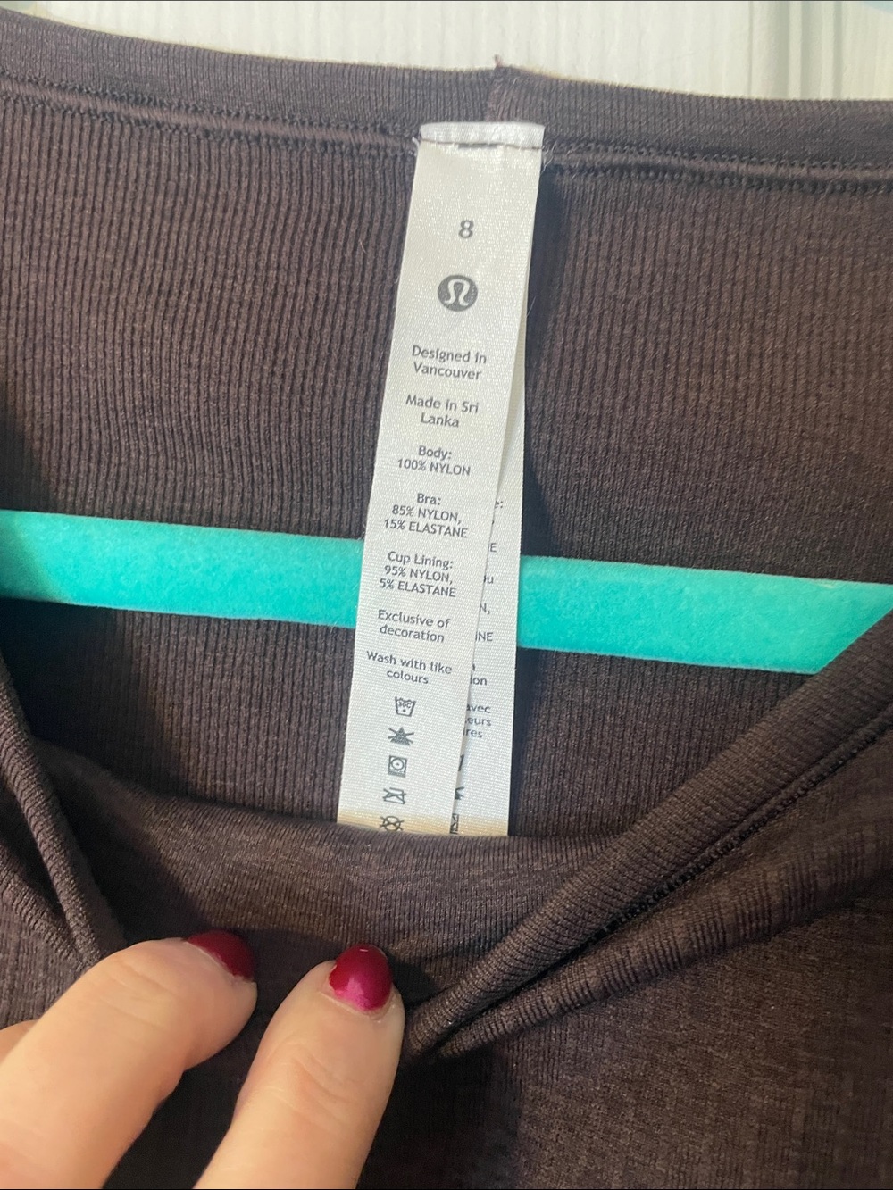 lululemon athletica Ebb to Street Long Sleeve Top - French Press (Dark Brown) - Picture 6 of 10